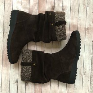 NWOT Cougar Boots Vienna Brown Real Leather-suede Ladies Size 7